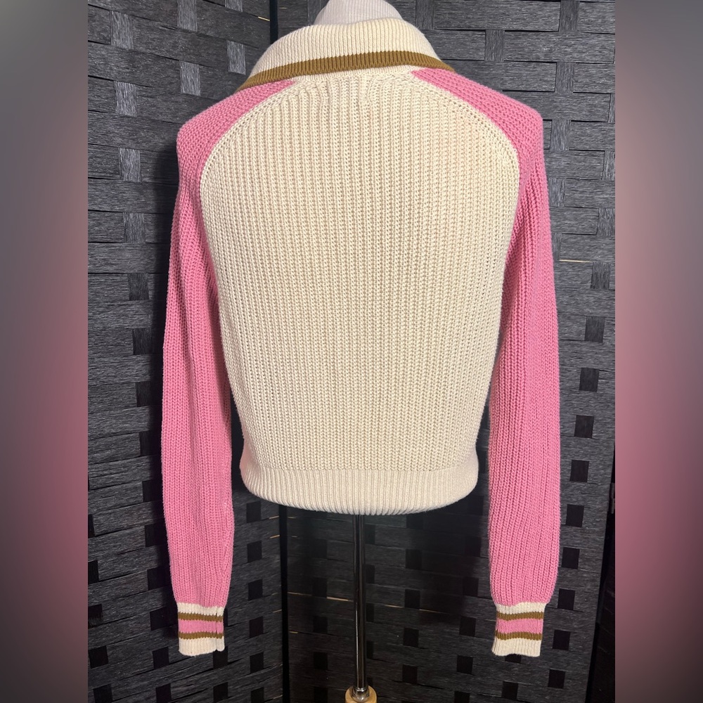 BDG Pink and Tan Knit Sweater - Picture 2 of 5